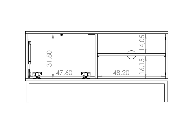 Stolik RTV Q4 QURETY wymiary 3.png